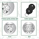 Creatcabin pocket hug token kit per la creazione di portachiavi ricordo a lunga distanza DIY-CN0002-67E-3