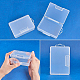 Benecreat 6 упаковка для хранения прямоугольных пластиковых шариков с откидными крышками для таблеток CON-BC0004-15-4