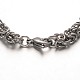 304 Stainless Steel Byzantine Chain Bracelets STAS-L149-01-2