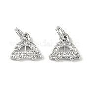 Латунные микропаве прозрачные подвески с фианитом KK-S367-13A