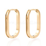 Овальные серьги-кольца из нержавеющей стали 304 STAS-G317-02G