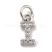 Буквица из латуни с подвесками из кубического циркония KK-Q814-26I-P