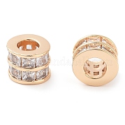 Латунные микропаве из прозрачного кубического циркония KK-U028-20G