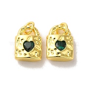Латунные микро проложить кубического циркония подвески KK-H461-06G-02