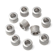 Текстурированные бусины из нержавеющей стали STAS-M003-12P