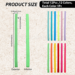 Elastisches Lesezeichen aus Nylon und Spandex in Bonbonfarbe&nbsp;OFST-CP0001-14C