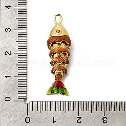 Латунь эмаль подвески&nbsp;KK-CJC0013-15G-01