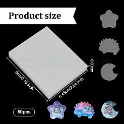 Прямоугольная пластиковая тонкая пленка DIY-WH0259-56