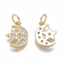 Латунные микро проложить кубического циркония подвески&nbsp;X-ZIRC-F111-20G