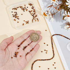 2 нити натуральных бусин тигрового глаза G-OC0005-67