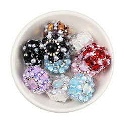 Инкрустация стекло полимерная глина стразы рондель бусины CLAY-A004-02