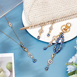 20 шт. подвесные украшения на тему сглаза HJEW-PH0001-77