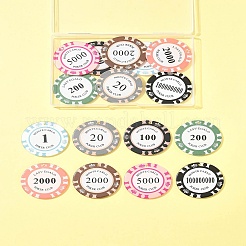 16шт 8 цвета непрозрачные акриловые подвески OACR-FS0002-21