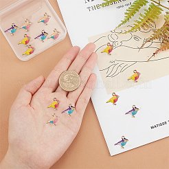 Сплав эмали подвески&nbsp;ENAM-SC0001-61-RS