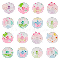 20 Stück undurchsichtige Harz-Decoden-Cabochons&nbsp;RESI-TA0005-33