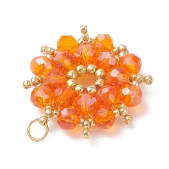Ab Farbe überzogen Glas-Anhänger&nbsp;PALLOY-MZ01314-05