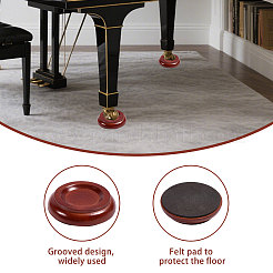 4 tappetino in legno per pianoforte&nbsp;AJEW-WH0455-457