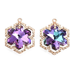 Pendentifs en verre avec strass&nbsp;GLAA-N038-14A-B02-01