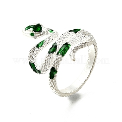 Кольца-манжеты из сплава с эмалью и змеиным узором&nbsp;RJEW-Q014-01S