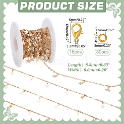 Наборы для самостоятельного изготовления цепочек из латуни и ожерелий&nbsp;DIY-ME0001-93G