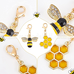 24 шт. 2 стильные подвески из сплава эмали украшения HJEW-BC0001-22