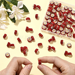 80 шт. полимерная глина со стразами европейские бусины с большими отверстиями с серебряными латунными сердечниками FPDL-LT0001-02A