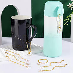 Подвесные украшения из сплава эмали HJEW-AB00676