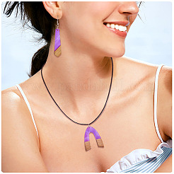 20шт 10 стиля подвески из смолы и дерева&nbsp;WOOD-TA0002-67A