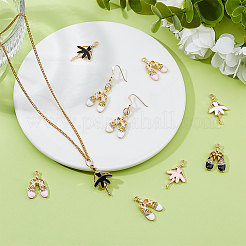 36шт 6 стиля подвески из сплава с эмалью&nbsp;ENAM-DC0001-98