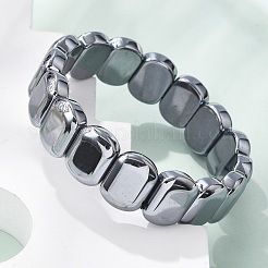 Bracelets extensibles en pierre naturelle térahertz&nbsp;BJEW-M080-01B