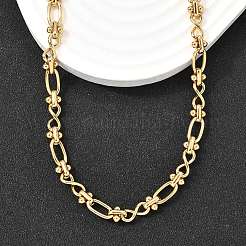 Овальные цепочки-цепочки из нержавеющей стали 304 с бесконечным звеном для женщин и мужчин&nbsp;NJEW-K249-20C-G