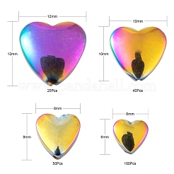 Fili di perline di ematite sintetica non magnetica placcata 215 pz 4 dimensioni&nbsp;G-LS0001-56