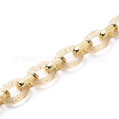 Прозрачные акриловые и пластиковые кабельные цепи ручной работы AJEW-JB00828