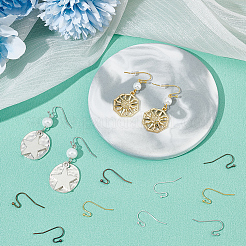 300 шт. 6 цвета латунные крючки для серег KK-SP0001-37