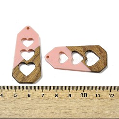 Подвески из смолы и ореха WOOD-I013-06C