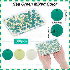 500шт прорезиненные силиконовые акриловые бусины с имитацией силикона MACR-SP0001-07E