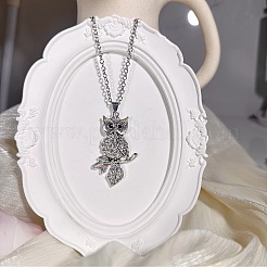 Винтажные подвески в виде совы из сплава с кристаллами и стразами&nbsp;WU5085