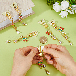 6 pièces 12 styles de décorations de pendentif en alliage d'émail&nbsp;HJEW-DC00161