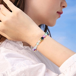 30 шт. 6 цвета бусины из сплава в тибетском стиле TIBEB-YW0001-28