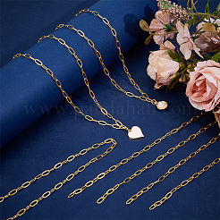 11.25 м латунные цепочки из скрепок&nbsp;CHC-BC0001-27G