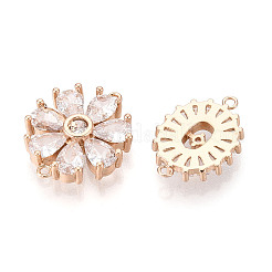 Подвески-звенья/соединители из латуни с кубическим цирконием KK-T072-45G