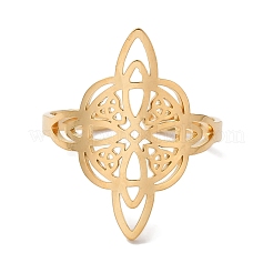 Кольца-манжеты из нержавеющей стали 304 с узелками ведьмы для женщин AJEW-U005-01G