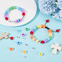 DIY-Sets zur Herstellung von Armbändern und Schmuck aus Kunstplastik- und Acrylperlen&nbsp;DIY-SP0002-80
