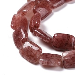 Chapelets de perles aux fraises en quartz naturel&nbsp;G-I232-03