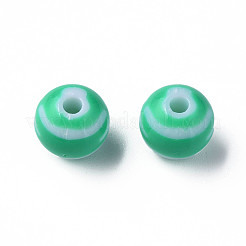 Perles acryliques à rayures opaques&nbsp;MACR-S373-27A-07