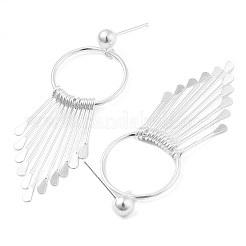 Pendientes colgantes de plata de ley para mujer&nbsp;EJEW-K292-01S