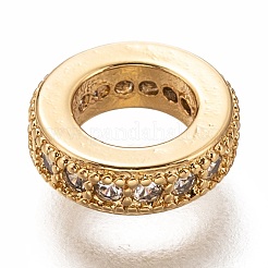 Латунные микропаве прозрачные кубические циркониевые подвески&nbsp;ZIRC-B002-41-01G