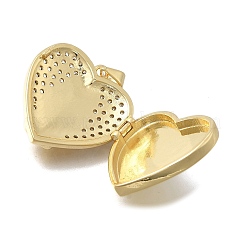 Латунные подвески с микропаве из прозрачного кубического циркония KK-D431-031A-G