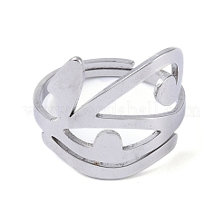 Регулируемые кольца для пальцев Eye of Ra/Re 201 из нержавеющей стали RJEW-C074-03P