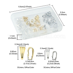 60 шт. 6 защелкивающихся дужки из нержавеющей стали 304 STAS-FS0001-35
